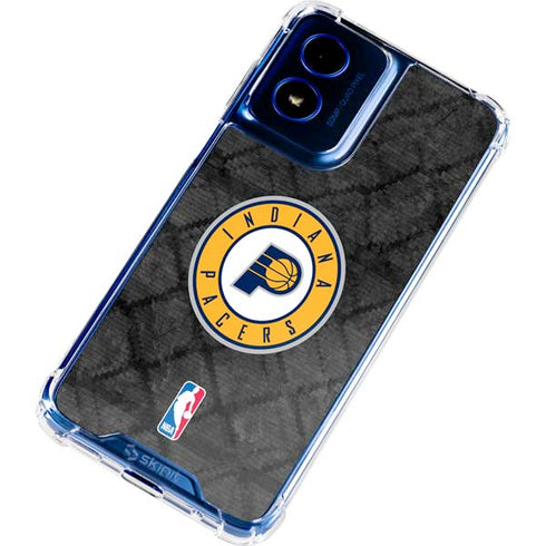 NBA Indiana Pacers Dark Rust Moto G 5G (2024) Clear Case
